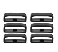 Artibetter 6pcs Black Silicone Watch Strap Rings, Convenient and Sturdy Watchband Buckle Replacement, Anti-lost Bezel Loop for 22mm Smartwatch Bands