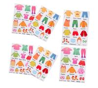 ARTIBETTER 6pcs Clothing Sort Labels Removable Wall Stickers for Dresser and Closet Organization Engaging Design for Rooms Damage Application Fit for Smooth Surfaces