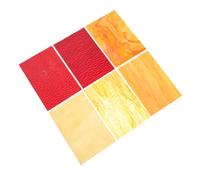 ARTIBETTER 6Pcs Colored Water Ripple Cathedral Glass Sheets with Textured Facets for Stained Glass Art DIY Projects Transparent Yellow Orange Red Mosaic Panels for Church Murals and Home