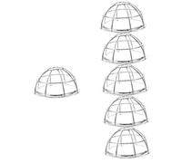 Artibetter 6pcs Detector Cover Cage Impact Resistant Iron Guard for Enhanced Security Easy to Install for Home Protection
