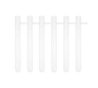 Artibetter 6pcs Glass Test Tubes with Side Arm and Synthetic Material, High Reliability Laboratory Container Tubes for Science Experiments