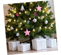 ARTIBETTER 6pcs Glitter Star Christmas Tree Ornaments Hanging Decorations with Bold Colors for Holiday Party Wedding Halloween Birthday Ceiling