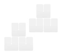 Artibetter 6Pcs Hair Extension Heat Shield Guards Square Glue Protector Pads for Hair Bonding Multi-Hole Design for Salon and Home Use