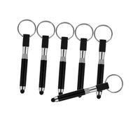 Artibetter 6pcs Keyring Touch Capacitive Stylus Pens for Touch Screens with Multifunctional Alloy Design Compatible with Phones and Tablets, Portable Finger Stylus Pen with Bag Keychain