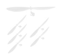 Artibetter 6pcs Lightweight White Mini Propeller Blades DIY Aircraft Parts for Rc Planes Boats Airplane Supplies Model Kits Educational Science Projects
