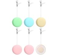ARTIBETTER 6pcs Macaron Phone Screen Cleaner Cloths with Washable Double-Side Pp and Silicone Material for Eyeglasses and Camera Lens Cleaning Tool Random Color