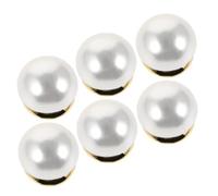 ARTIBETTER 6Pcs Magnetic Brooch Pins Faux Pearl White Mini Magnetic Pins for Sweaters and Scarves No-Piercing Safety Suitable for Sensitive Fabrics