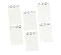 Artibetter 6pcs Mini Notepad with Transparent Cover Coil Bound Writing Books for Office School Home Includes Lined Blank Notebooks Portable Pocket Jotter Pads for Smooth Writing Experience
