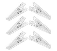 Artibetter 6pcs Multi-Function Sewing Clips with Strong Spring Clamps, Portable Plastic Quilting Clips for Sewing and Patchwork, Sl nd Stylish Design for Home Use