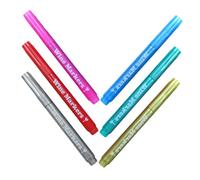 Artibetter 6pcs Paint Marker Pens for Creative Art Projects Wine Glasses Fabric and More for Artists Includes Metallic Colors