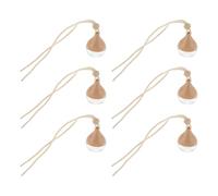 ARTIBETTER 6Pcs Refillable Car Aroma Diffuser Bottles Hanging Perfume Essential Oil Glass Bottles for Car Interior Air Freshener Aromatherapy Decor