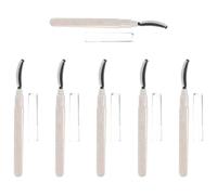 Artibetter 6pcs Silicone Eyelash Brush Set with Covers, Compact Lash Separating Lashbrushes for Eyelash Extensions and Eye Makeup Application