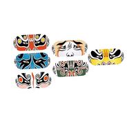 Artibetter 6pcs Webcam Slide Cover Beijing Facial Makeup Pattern Adhesive Webcam Privacy for Laptop Desktop Practical Protector for Safe Digital Life