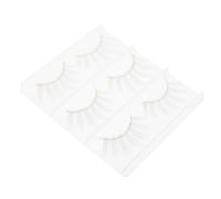 ARTIBETTER 6pcs White False Eyelashes for Daily Use and Parties, Long and Thick Lashes Dramatic Look, Chemical Fiber Material Makeup Lashes for Cosplay and Masquerade