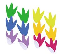 Artibetter 6sheets Cartoon Footprint Stickers Self-Adhesive Floor Decals for Nursery School Stair Decor Easy to Apply and Remove Lovely Guide Floor Markers for Playroom and Classroom