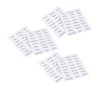 Artibetter 6sheets Golden Letter Bottle Label Stickers for Organizing and Identifying Essential Oil Bottles Self Adhesive Paper Tags for Sticking on Smooth Surfaces