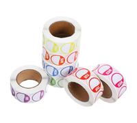 Artibetter 7 Rolls Assorted Colour Adhesive Weekday Stickers Removable Copper Date Labels for Practical Usage in Bakery Shops and Restaurants
