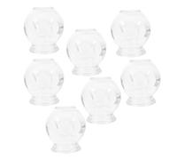 Artibetter 7pcs Glass Suction Cups for Cupping Therapy Professional Vacuum Cupping Set to Increase Blood Flow and Activate Muscles Suitable for Home Use and Relaxation