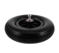 Artibetter 8 Inch Pu Solid Replacement Wheelchair Front Wheel Fat Tire Structure and Anti-Slip Feature, Sturdy PVC Material for Manual Wheelchairs and Outdoor Activities, Suitable for Seniors