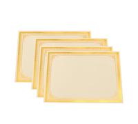 Artibetter 8 Sheets A4 Award Paper Assorted Colour with Gold Foil, Vertical Or Horizontal Format, Sturdy Paper with Colour Not Easy to Peel, for Award Ceremony and Camp Certificates