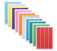 ARTIBETTER 84 Waterproof Self-Adhesive Rectangle Coding Labels 46x11mm, 20 Sheets A4 Printable File Folder Name Stickers for Office Classification and Notebook Indexing