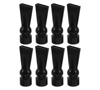 Artibetter 8pcs Black 20mm Aquarium Flat Duckbill Nozzle Set - Rotatable Water Outlet Pipe Fitting for Freshwater and Saltwater Fish Tanks, Aquarium Filter Return and Outflow Replacement