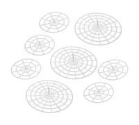 ARTIBETTER 8pcs Compact Fermenting Jar Weights with Handle Plastic Mesh Press Plates for Wide Mouth Mason Jars Even Pressure Design for Sauerkraut Kimchi Pickling and Vegetable Fermentation