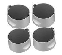 Artibetter 8pcs Gas Stove Knobs Replacement Round Control Knobs for Hob Range Zinc Alloy Left Right Degrees