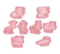 Artibetter 8pcs Lightweight Plastic Animal Cookie Shapes Baking Mold with 3D Forest Animal Pattern Design, Convenient to Carry Cookie Stamps for Chocolate and Pastry Baking Supplies