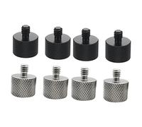 Artibetter 8pcs Microphone Stand Adapter Nut Male to Female Screw Anti- Texture Easy Installation Compact and Lightweight for Musicians and Audio Professionals