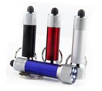 Artibetter 8pcs Mini Keychain Flashlight LED Torch, Aluminium Alloy Portable LED Flashlights for Camping Hiking Outdoor Use, Random Colors