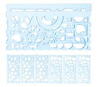 Artibetter 8pcs Multi-functional Geometric Ruler 20cm Measuring Tool Plastic Pp Material for Drawing Supplies and Stationery Ruler, for Students and Designers at Home or Architecture Use