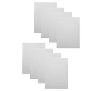 Artibetter 8pcs Painting Canvas Panel Oil Painting Board Artist Drawing Panel Safe to Touch Smooth Surface Wood and Canvas Round Shape for Beginner Practice