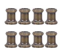 ARTIBETTER 8pcs Threaded Lamp Pipe Connectors 1cm Diameter Lamp Stem Couplers for Floor Repair Pendant Light Parts Lighting Fixture Pipe Adapter for Home Use