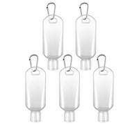 ARTIBETTER 8pcs Travel Bottles Refillable Bottles 50ml Petg with Hook Carabiner Clip for Business Trip Backpack Easy On-the-go Travels Random Color