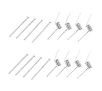 ARTIBETTER 8Pcs V-Type Hair Claw Spring Replacement: Stainless Steel Silver Torsion Springs for Diy Hairpin Repair - Hair Accessories for Women