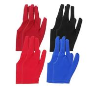 Artibetter 8pcs Yoyo Gloves Set Three-finger Design Comfortable Sports Gloves Elastic Protective Finger Sleeves Breathable Billiards Pool for Men Beginners