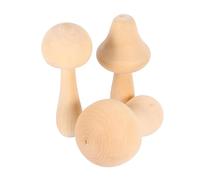 ARTIBETTER 9 Pcs Solid Wood Mushroom DIY Unfinished Wood Wooden Ornament Children Decorative Counting Game for Decoration on The Table