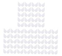 ARTIBETTER 90 pcs Glitter Angel Wing Cake Decoration Mini Cupcake Toppers Christmas Tree Ornaments for DIY Craft Projects and