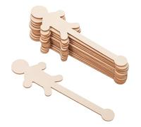 ARTIBETTER 90pcs Unfinished Wooden People Cutouts Natural Wood Ornament Blanks Boy Girl Shape Slices for DIY Crafting Holiday Decorations and Family Creative Projects