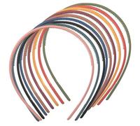 ARTIBETTER 9pcs Plastic Toothed Headbands Solid Colour Hair Bands for Women, Sturdy Material to Keep Hair Style, Charming and Elegant Design for Daily Use Color