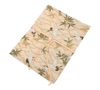 ARTIBETTER A5 Book Protector Sleeve Featuring Crane Design Sturdy Fabric Cover for Notebooks and Diaries, Suitable for Students and Professionals