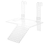 Artibetter Acrylic Turtle Basking Island with Hook Installation, Suitable for Deep Water Environments, Large Turtle Habitat Dock and Hanging Basking Ramp for Aquarium and Reptile Tank