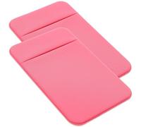 Artibetter Adhesive Phone Back Card Holders Cellphone Wallet Stickers 2pcs with Elastic Stretch Fabric for Credit Cards Compatible with Smartphones