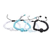 Artibetter Adjustable 6Mm Moonstone Bracelet Handmade Anti Nausea Wristband for Motion Sickness Car Travel Skin-Friendly Comfort