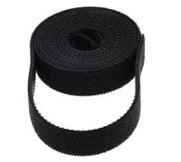 Artibetter Adjustable and Reusable Garden Plant Tie Tape in Black, Thick Plastic Support Tape for Tomato Cages and Supports, 1 Roll Horticultural Vine Binding Strap for Home Gardening