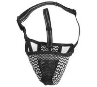 Artibetter Adjustable Dog Anti-barking Muzzle for Behaviour Management and Training, Breathable Polyester Mesh with Wear-resistant Design, Fits Snout Circumference 10.6-11.8 Inch and Length