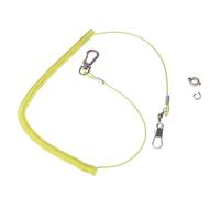 Artibetter Adjustable Elastic Parrot Leash No.7 Claw Ring Training Harness with 3 Meters Made of Plastic Steel Wire Easy to Wear Bird Leash Random Color for Outdoor Activities