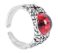 Artibetter Adjustable Evil Eyeball Open Ring Unisex Vintage Iron Band Fashion Costume Jewellery Highlight Appearance Suitable for Wedding and Special Occasion