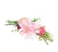 Artibetter Adjustable Pet Dog Wreath with Fresh Natural Fiber Flowers, Dual Function Wedding Headwear Collar for Puppies and Cats in European and American Style